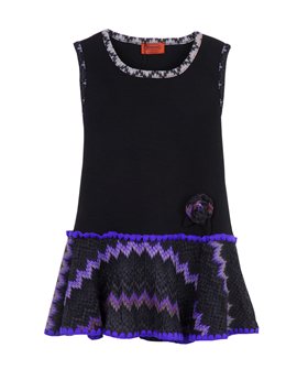 Black sleevless shift dress with kniteed skirt, από 297 ευρώ, 118...