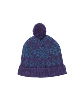 Finger in the Nose, Unisex Knitted Ultra Violet Beanie