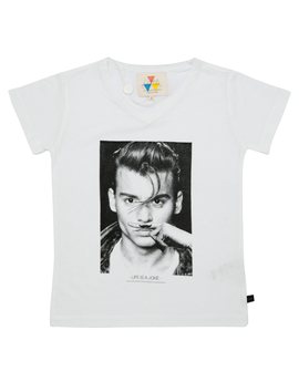 Unisex White "Johnny Depp" T-Shirt