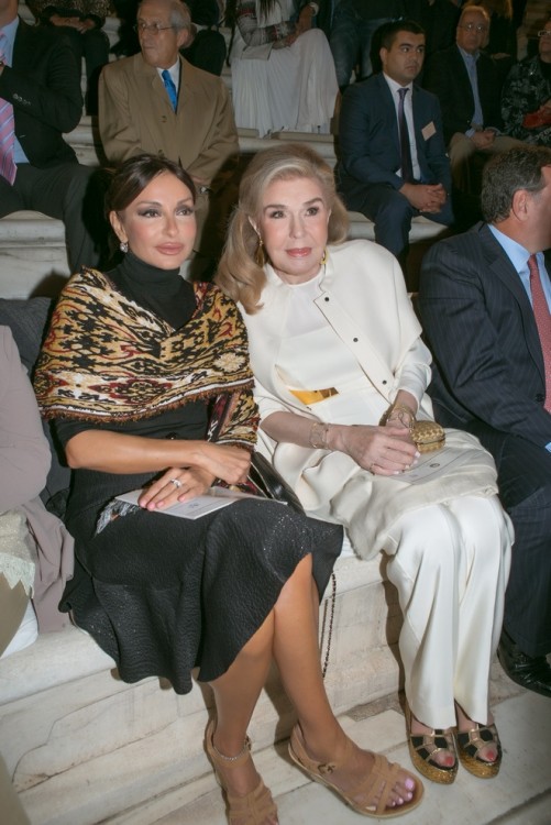 Οι κυρίες Mehriban Aliyeva και Μαριάννα Β. Βαρδινογιάννη