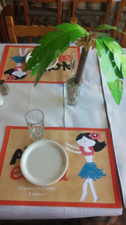 Art de la table...Τα καθιερωμένα σουπλά που της κάνω σε κάθε γενέθλια, δια χειρός Πουκ...