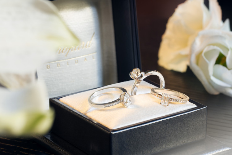 Still life picture engagement rings