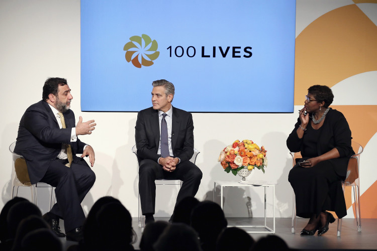 100 LIVES Event: George Clooney Joins Humanitarian Leaders to Launch Global Prize in NYC