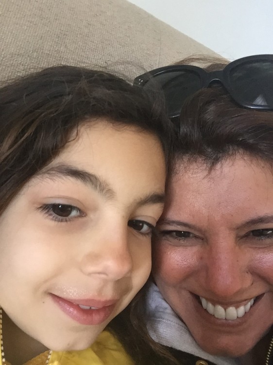 Η selfie: Mε την κόρη μου...