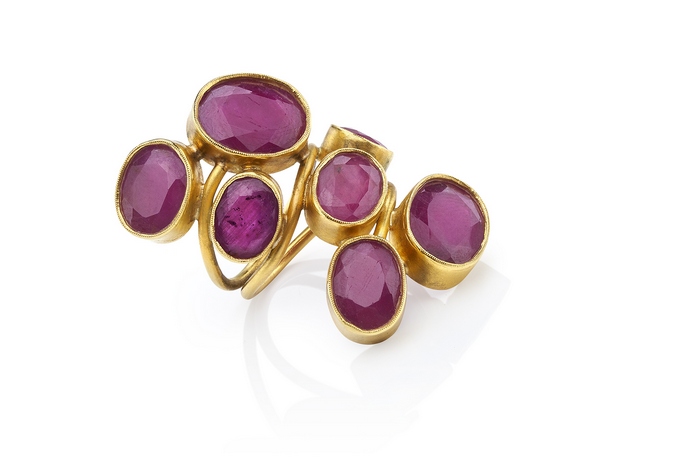Grapes_Ring with rubies 22K