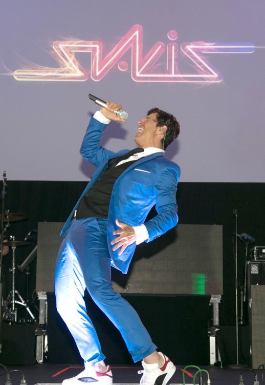 Ο Σάκης Ρουβάς στο show του Gala Dinner του 10ου Aegean Airlines Pro-Am