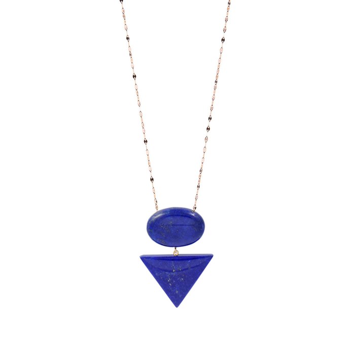 Κοσμήματα από χρυσό 18Κ και lapis lazuli Σχεδιασμός : Lito | € 440,00