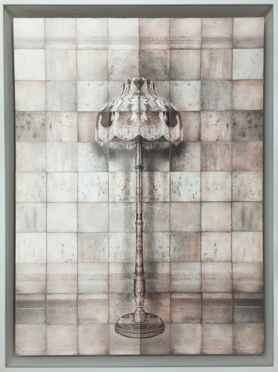 Bella Easton, MYRIORAMA ROOM SERIES_LAMP, 88 copper plate etching on 400gsm velin arche,97x110cm