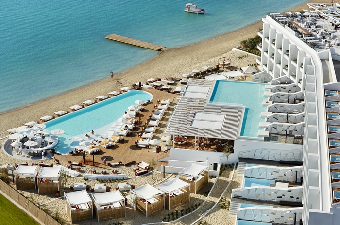 The Nikki Beach Resort & Spa is a high- end lifestyle hotel and yacht club in exclusice Porto Heli