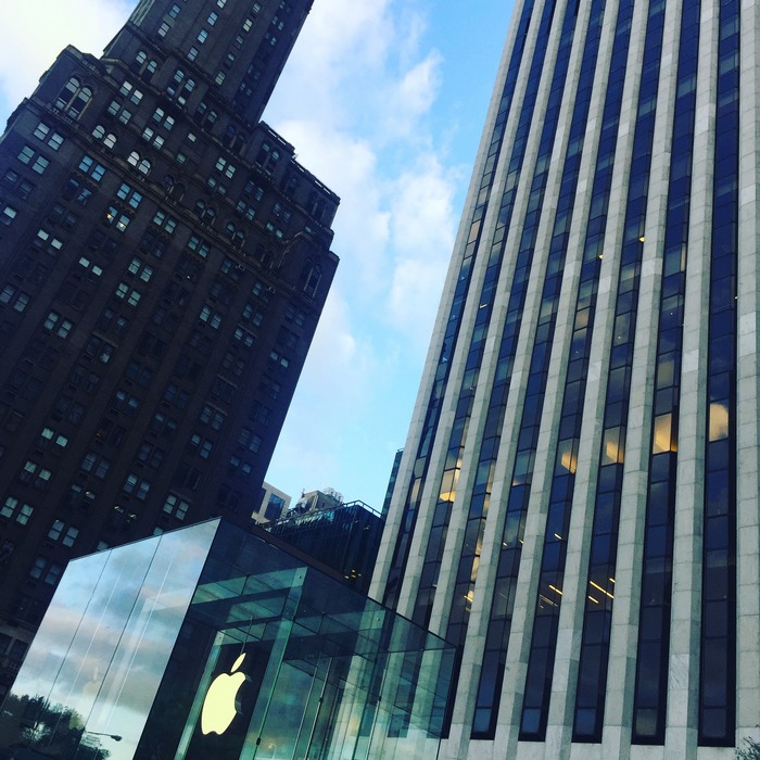 To Apple Store στην 5th Avenue και ακριβώς από πίσω το γραφείο της Estée Lauder, στον 40ο όροφο του GM Building...Wow!!!! 