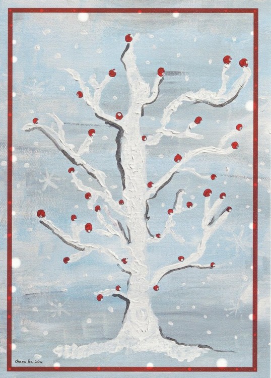 Η ζωγραφιά που πήρε το πρώτο βραβείο κι έγινε Χριστουγεννιάτικη κάρτα του «Ιδρύματος Μαριάννα Β. Βαρδινογιάννη».
