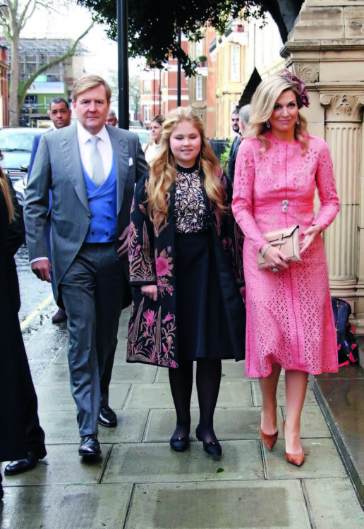 Ο Βασιλιάς της Ολλανδίας Ουίλιαμ – Αλεξάντερ, η Βασίλισσα Μαξίμα και η κόρη τους πριγκίπισσα Καταρίνα- Αμαλία 