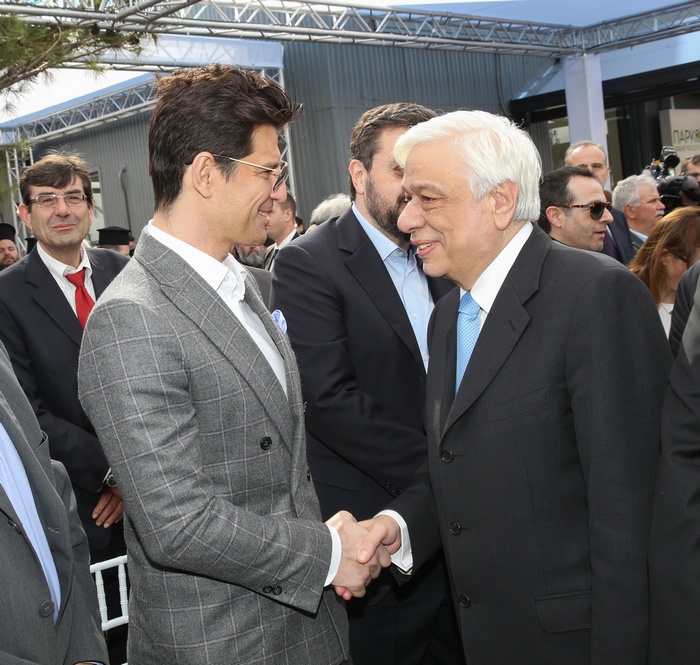 Ο Πρόεδρος της Δημοκρατίας κ. Προκόπιος Παυλόπουλος με τον Σάκη Ρουβά